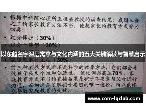 以东超名字深层寓意与文化内涵的五大关键解读与智慧启示
